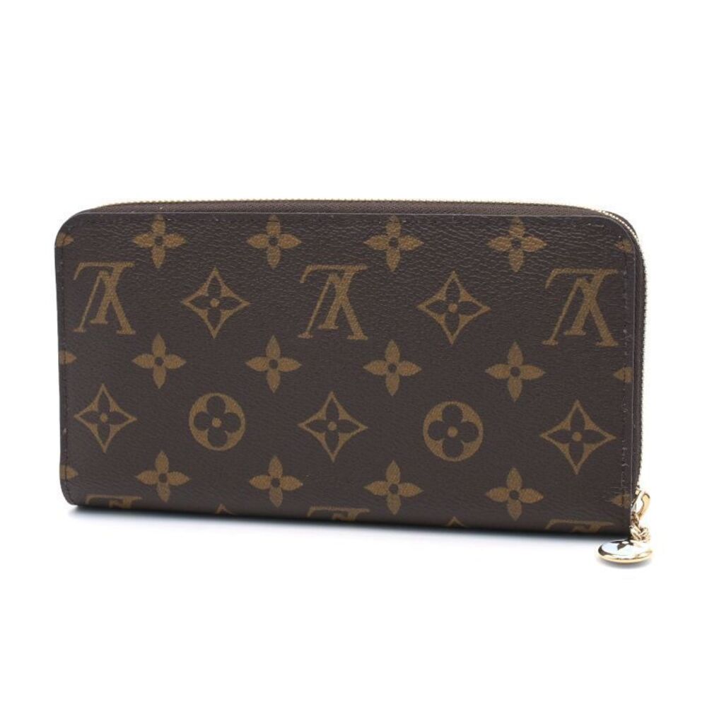 Louis Vuitton Zip Wallet Zippy Round Monogram Long Blue Azur White